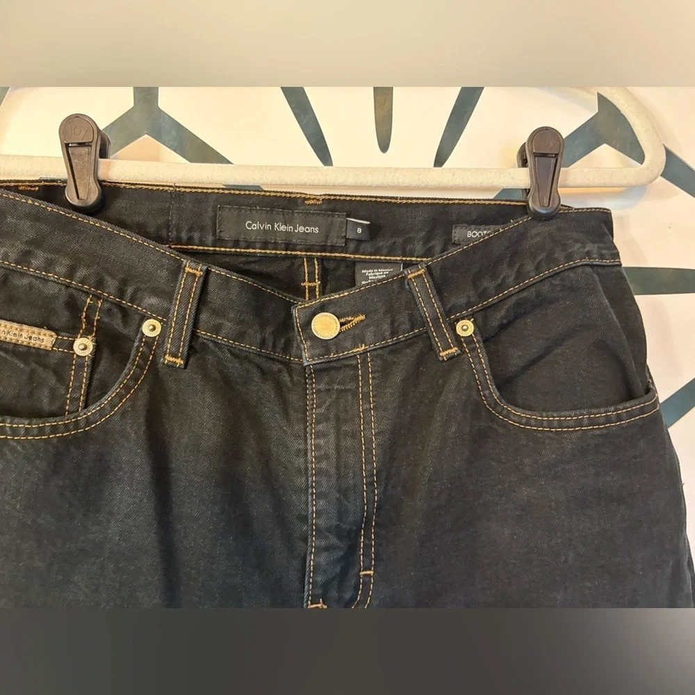 Calvin Klein Dark Blue Boot Cut Jeans Size 8